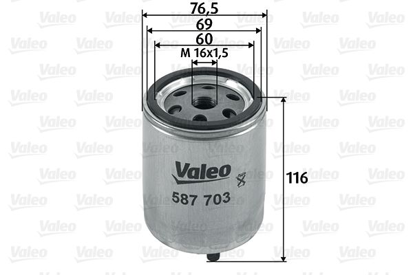Palivový filter VALEO 587703