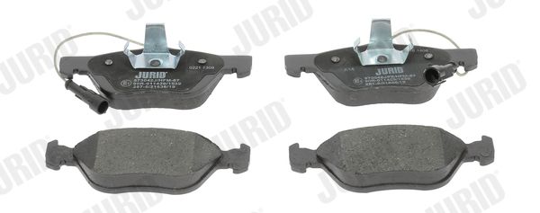 Zestaw klocków hamulcowych, hamulce tarczowe JURID 573042J