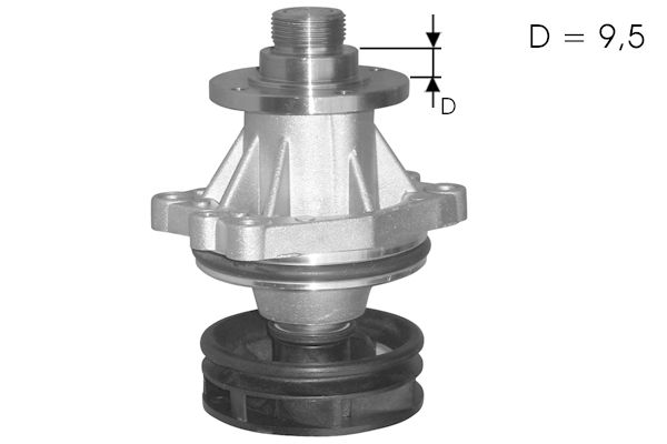 Pompe à eau, refroidissement du moteur