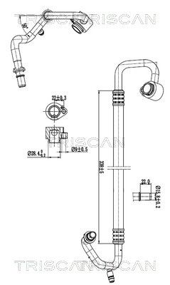 conducta presiune variabila,aer conditionat TRISCAN 9010 29077