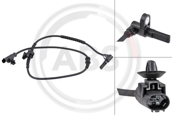 Czujnik, prędkość obrotowa koła A.B.S. 30103