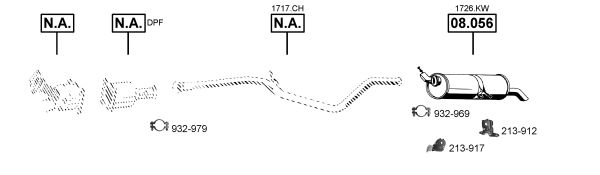 Układ wydechowy ASMET PE082870