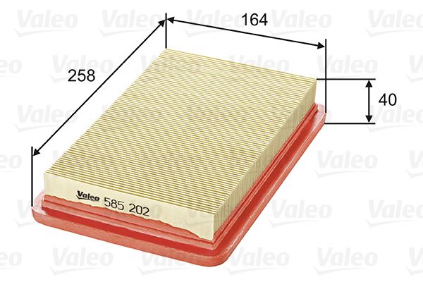 Vzduchový filter VALEO 585202