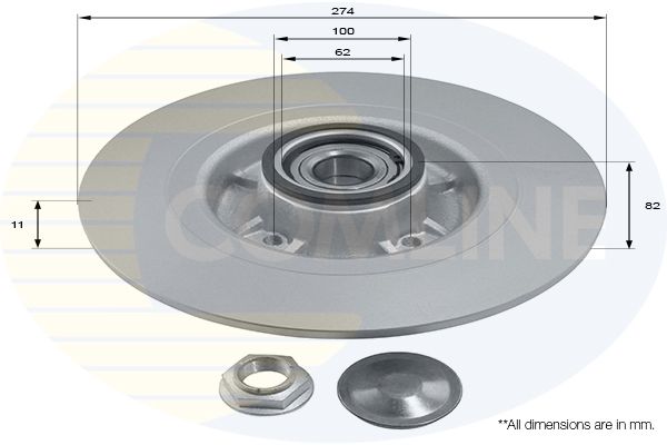 Tarcza hamulcowa COMLINE ADC3008