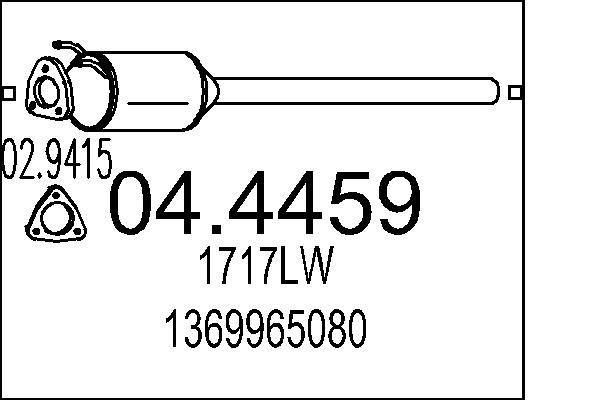 Katalizator MTS 1717LW