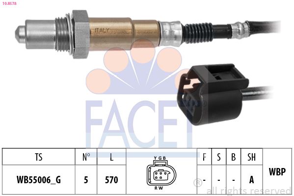 Sonda lambda FACET 10.8578