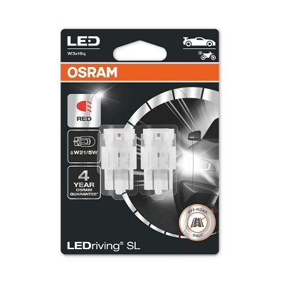LED žárovka OSRAM 7515DRP-02B LEDriving SL W21/5W červená