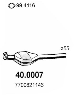 Katalizator ASSO 40.0007