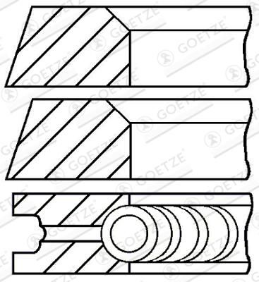 Set segmenti piston GOETZE ENGINE 08-325300-00