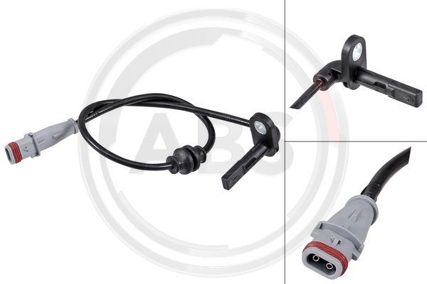 Czujnik, prędkość obrotowa koła A.B.S. 31843