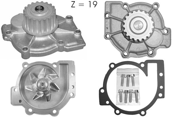 Pompe à eau, refroidissement du moteur