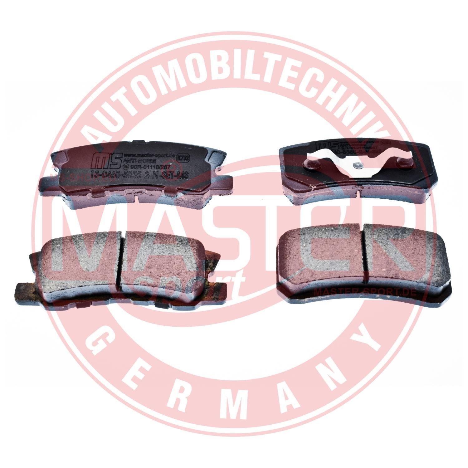 Zestaw klocków hamulcowych, hamulce tarczowe MASTER-SPORT GERMANY 13046058552N-SET-MS