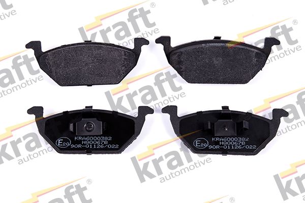 Sada brzdových destiček, kotoučová brzda KRAFT AUTOMOTIVE 6000382