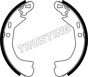 Zestaw szczęk hamulcowych TRUSTING 027.006