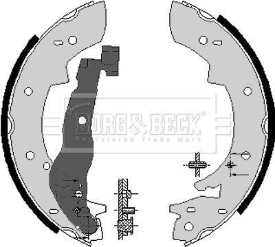 Zestaw szczęk hamulcowych BORG & BECK BBS6074