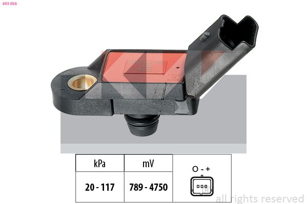 Czujnik ciśnienia powietrza, adaptacja wysokościowa KW 493 056