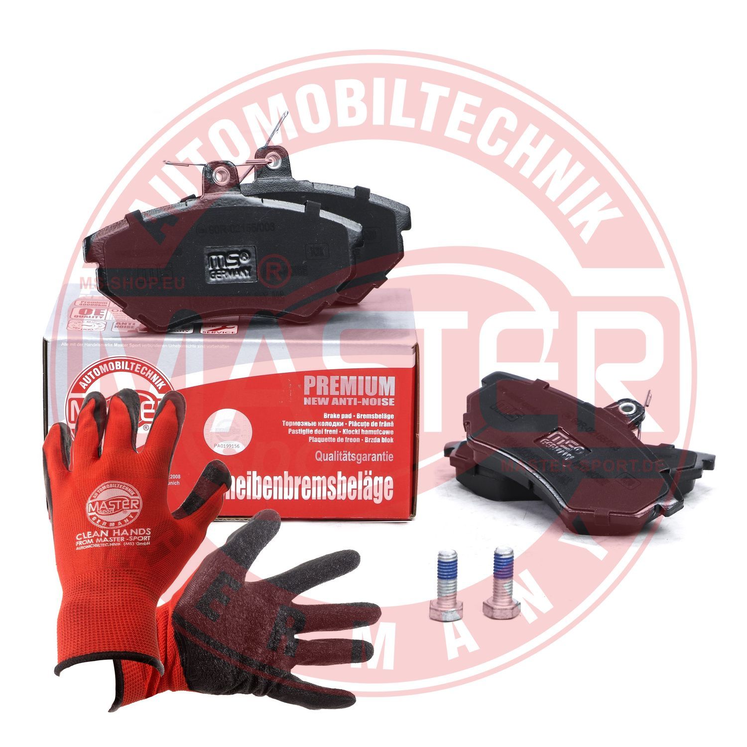 Zestaw klocków hamulcowych, hamulce tarczowe MASTER-SPORT GERMANY 13046029572N-SET-MSP