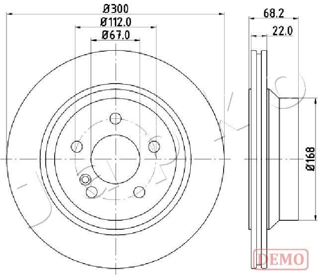 Tarcza hamulcowa JAPKO 610514C