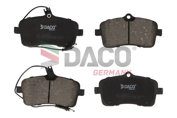 Zestaw klocków hamulcowych, hamulce tarczowe DACO GERMANY 322803