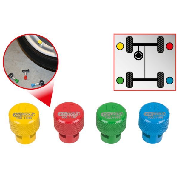 E-shop Kratka ventilu kolesa KS TOOLS 100.1185