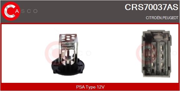 Odpor, vnitřní tlakový ventilátor CASCO CRS70037AS