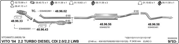 Układ wydechowy IMASAF 553000209