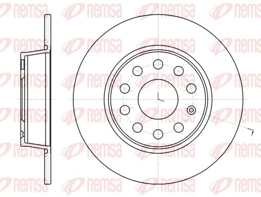 Tarcza hamulcowa REMSA 61340.00