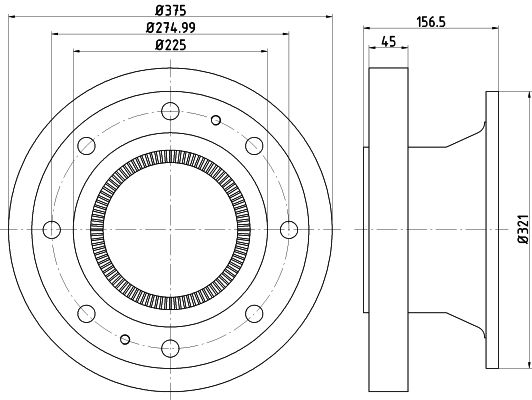 Disc frana TEXTAR 93243000