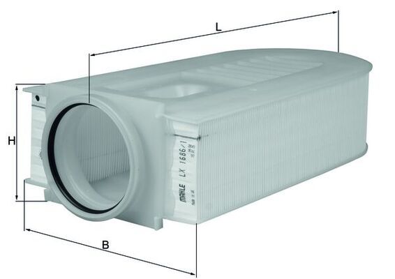 Vzduchový filter MAHLE LX 1686/1