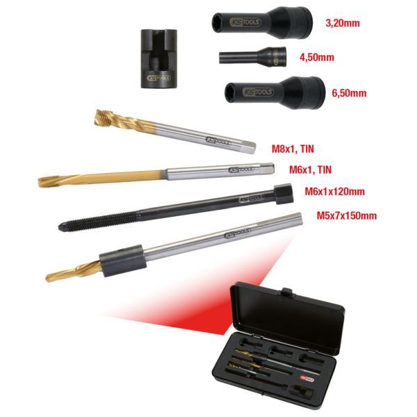 Set scule demontare bujii incandescente KS TOOLS 152.1020