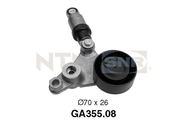 Rolka napinacza, pasek klinowy wielorowkowy SNR GA355.08