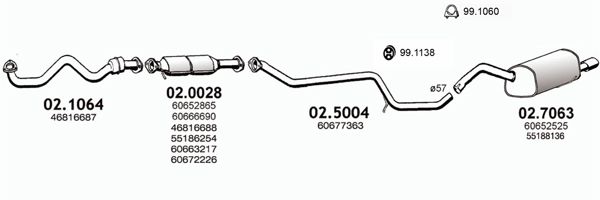 Układ wydechowy ASSO ART2754
