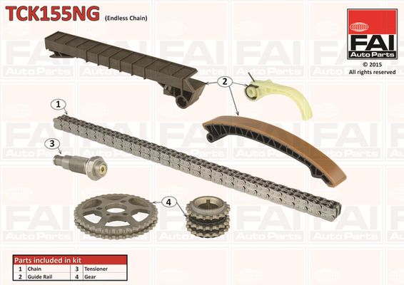 Distributiekettingset FAI AutoParts TCK155NG