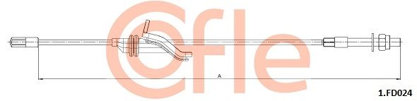 Cięgło, hamulec postojowy COFLE 92.1.FD024