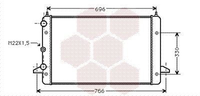 Radiator, racire motor VAN WEZEL 58002135