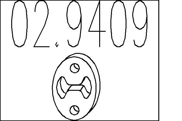 Dystans gumowy, tłumik MTS 02.9409
