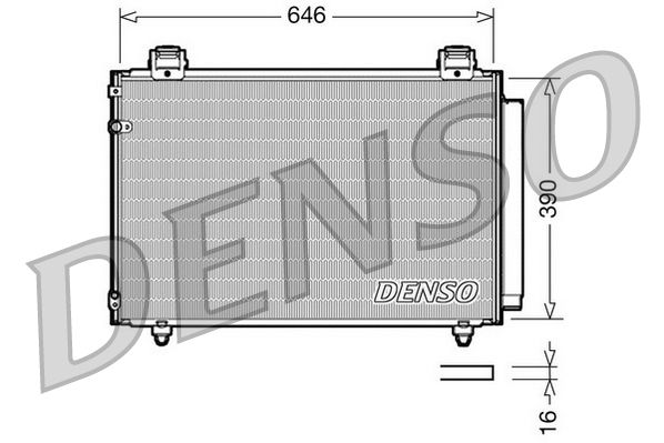 Kondenzátor, klimatizace DENSO DCN50024
