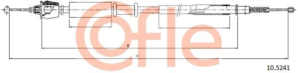 Cięgło, hamulec postojowy COFLE 92.10.5241