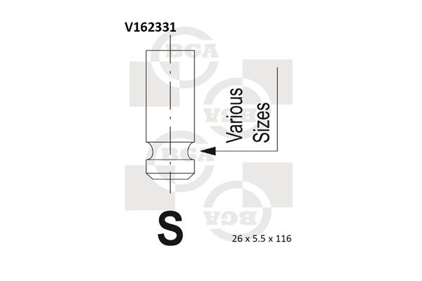Výfukový ventil BGA V162331