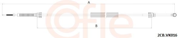 cablu,transmisie manuala COFLE 2CB.VK016
