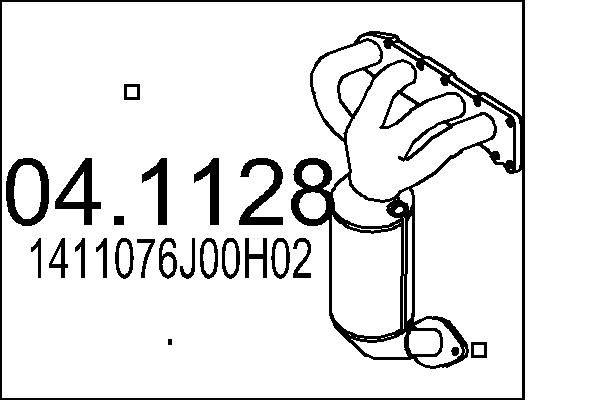 Katalizator MTS 1411076J00H02