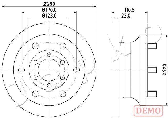 Tarcza hamulcowa JAPKO 600256C