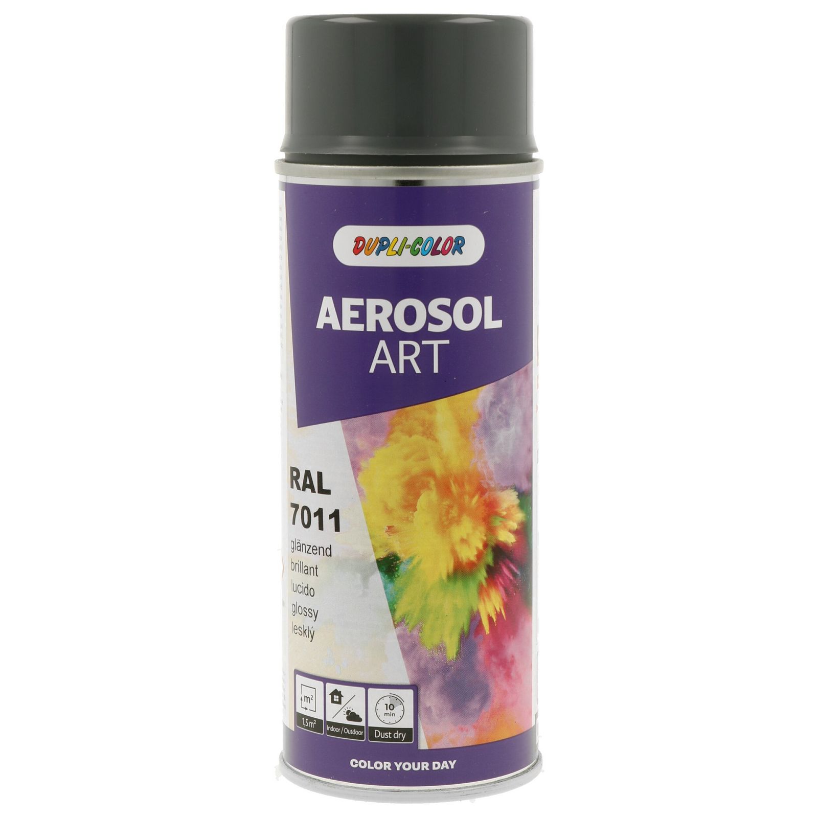 vopsea DUPLI COLOR AEROSOL ART RAL 7011 iron grey gloss 400 ml 733086