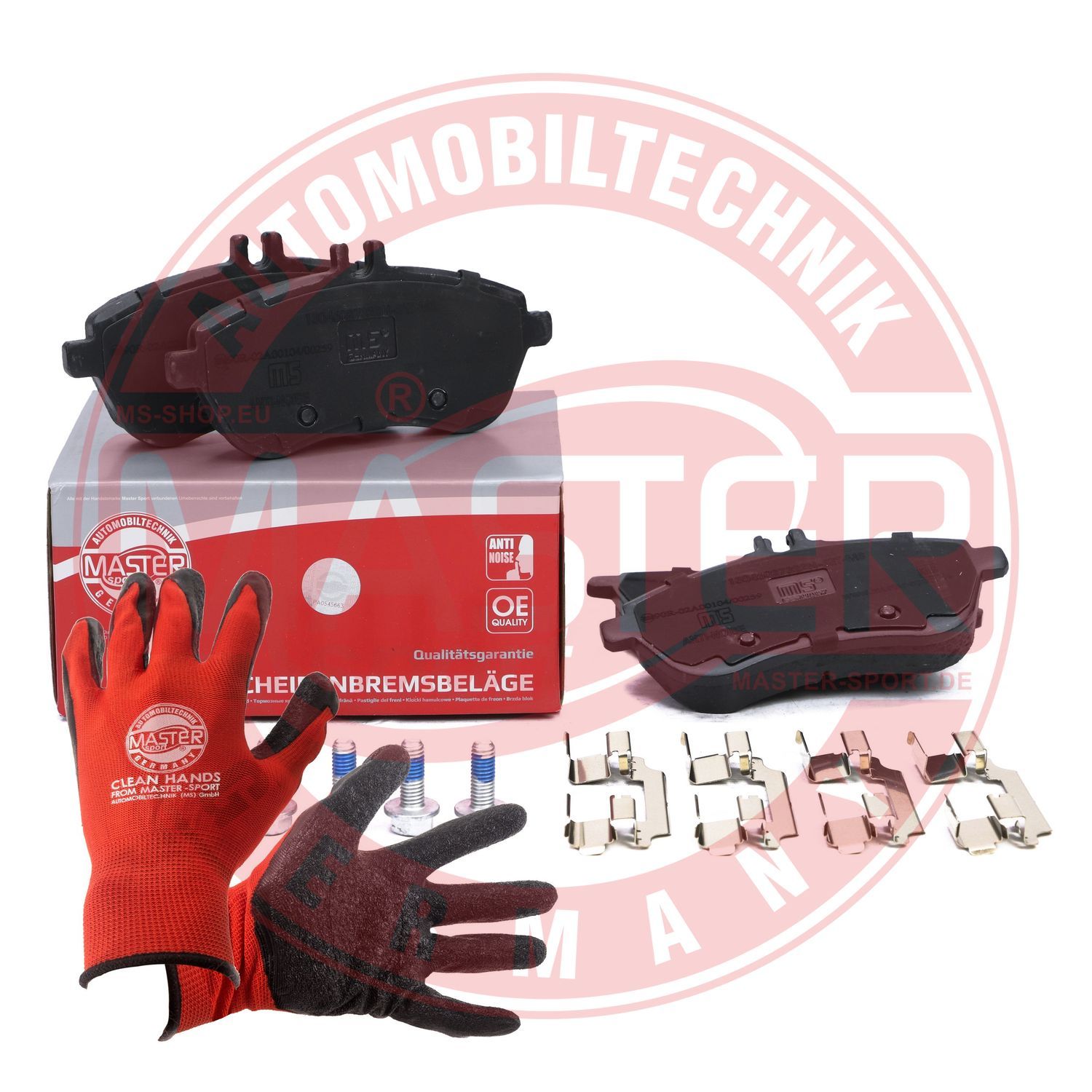 Zestaw klocków hamulcowych, hamulce tarczowe MASTER-SPORT GERMANY 13046027322N-SET-MSP