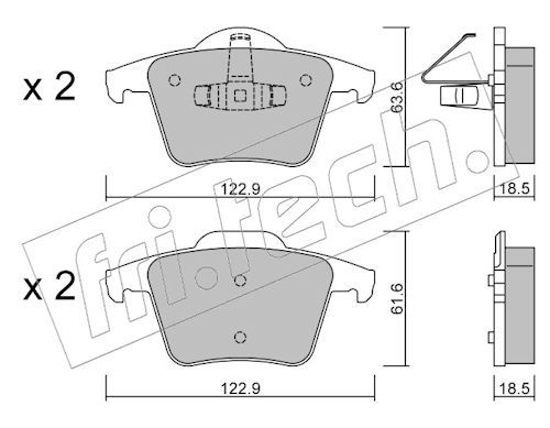 Piduriklotsi komplekt,ketaspidur