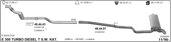 Układ wydechowy IMASAF 553000049