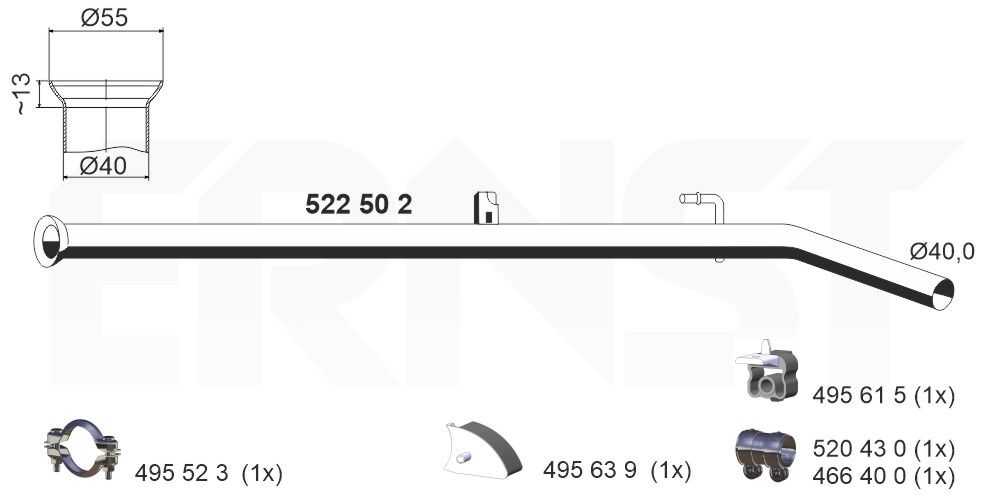 Racord evacuare ERNST 522502