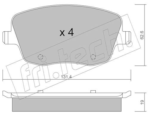 Piduriklotsi komplekt,ketaspidur