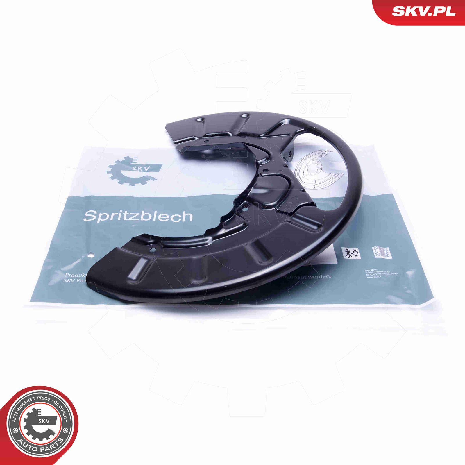 Отражатель, диск тормозного механизма