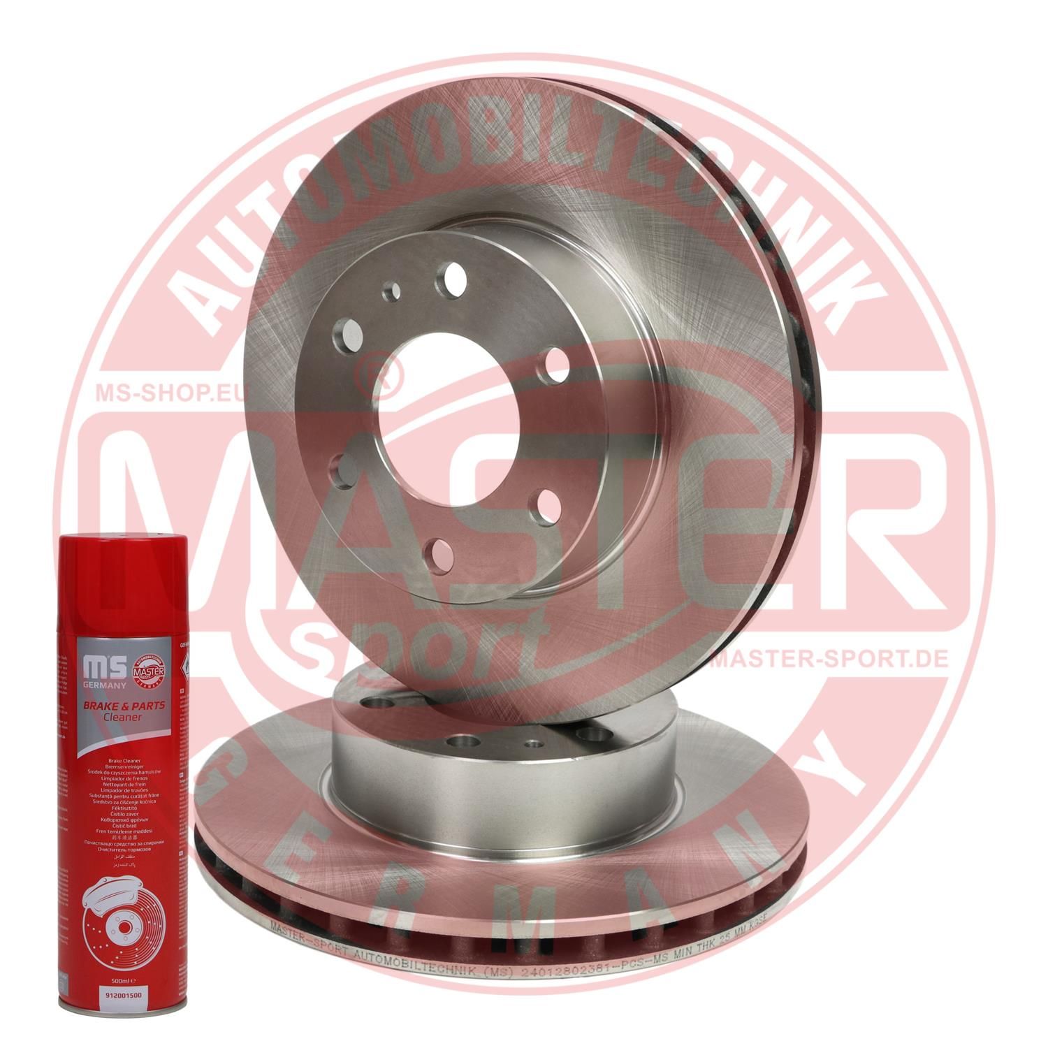 Tarcza hamulcowa MASTER-SPORT GERMANY 24012802381-SET-MSP